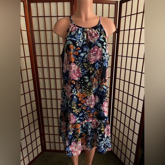 Roz & Ali Dresses & Skirts - Dress floral sleeveless XL Roz & Ali